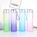 Wholesale Custom Portable Transparent Clear Fancy Glass Water Bottles